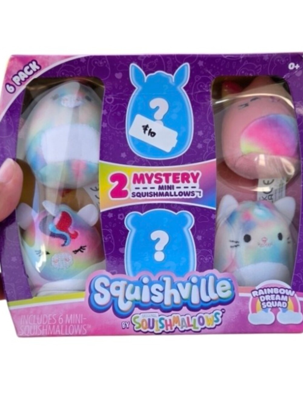 2021 Squishville Mini Squishmallows 6-Pack Rainbow Dream Squad Box